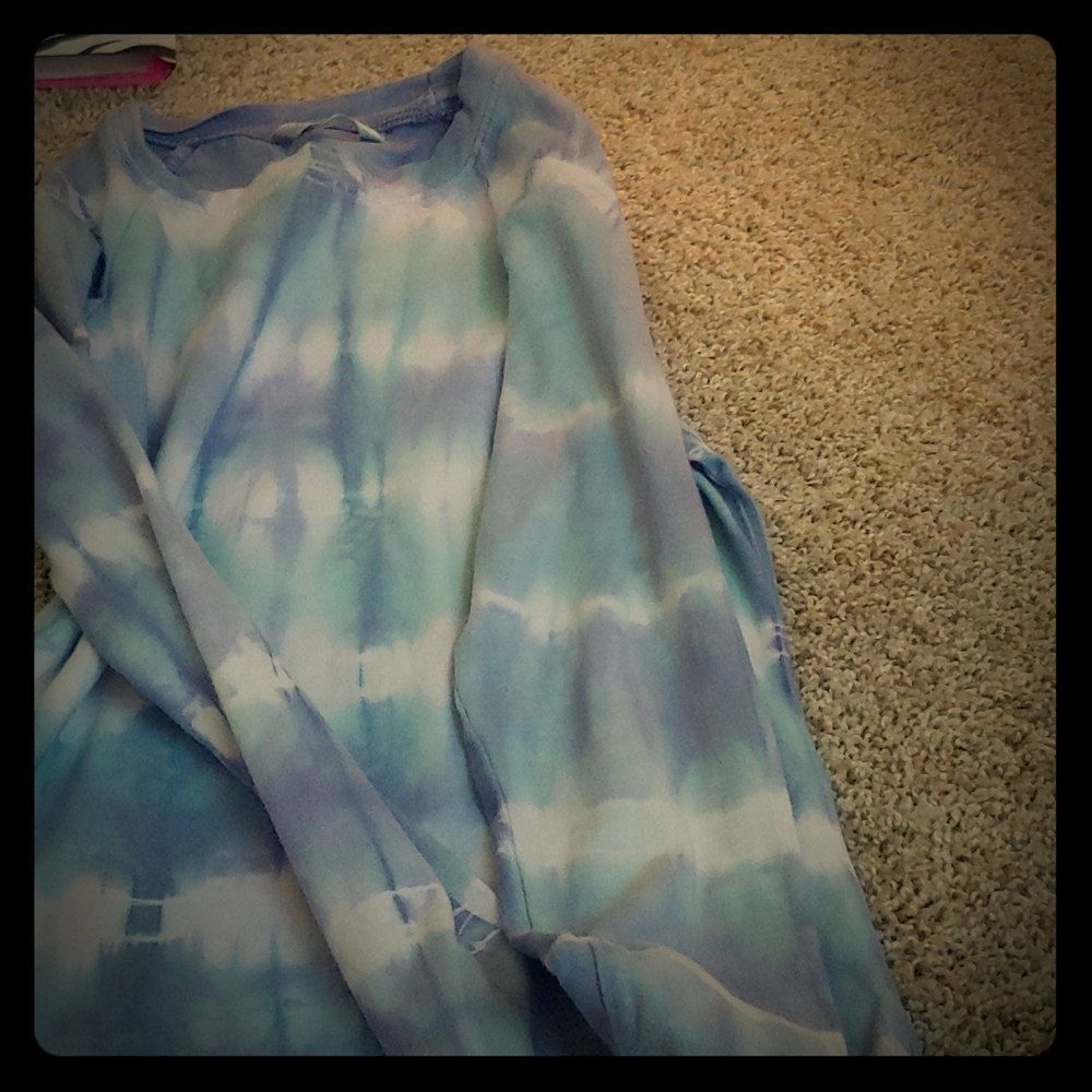A blue and white shirt